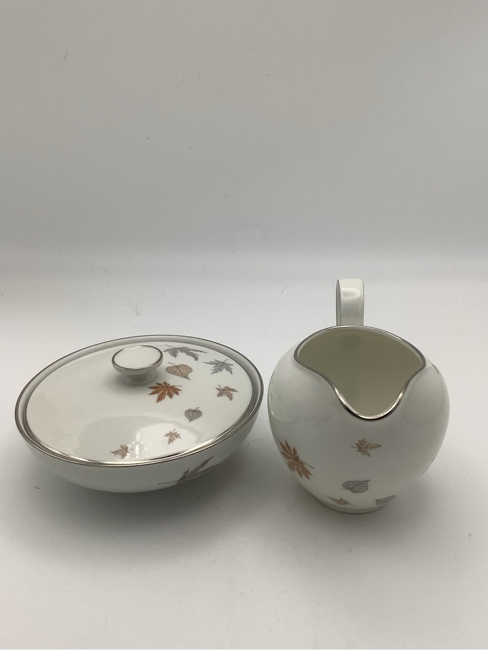 Vintage Heinrich & Co. Allure Bavarian Porcelain Leaf-Accent Serving Set - Picture 10 of 16